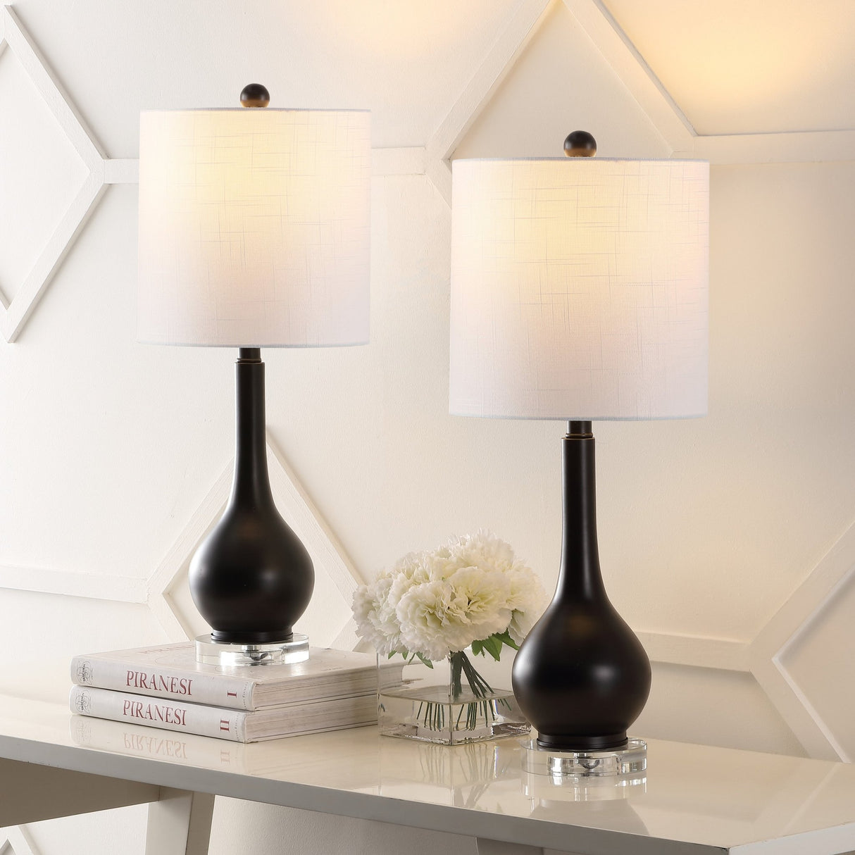 Dylan metal/crystal teardrop led table lamp - Tuesday Morning - Table Lamps