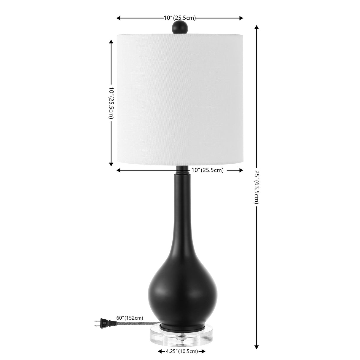 Dylan metal/crystal teardrop led table lamp - Tuesday Morning - Table Lamps