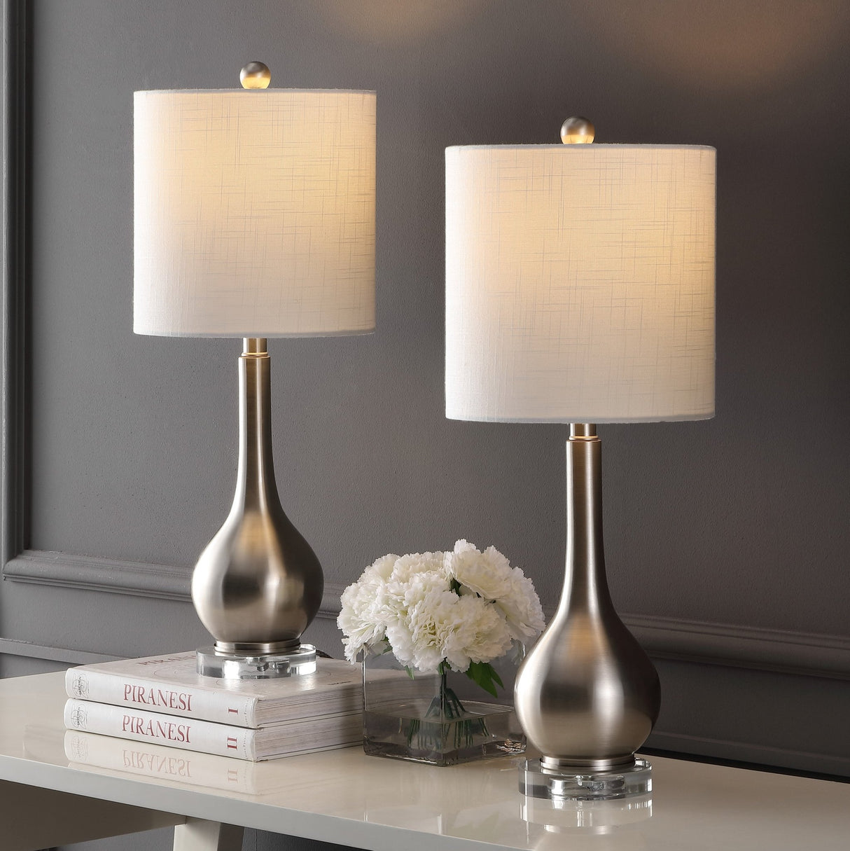 Dylan metal/crystal teardrop led table lamp - Tuesday Morning - Table Lamps
