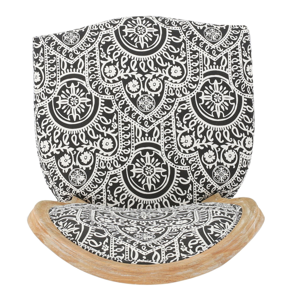 Dynamic Upholstered Dining Chair with Round Backrest and Fluted Legs, Set of 2 - Dining Chairs