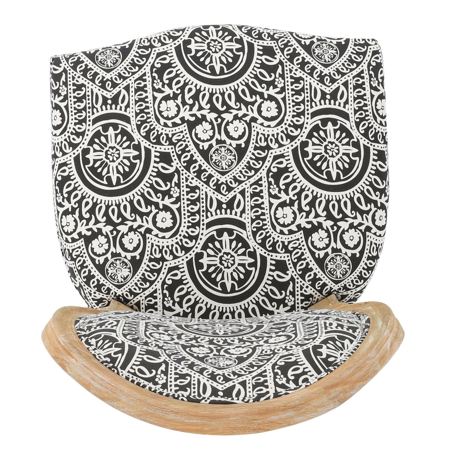 Dynamic Upholstered Dining Chair with Round Backrest and Fluted Legs, Set of 2 - Dining Chairs