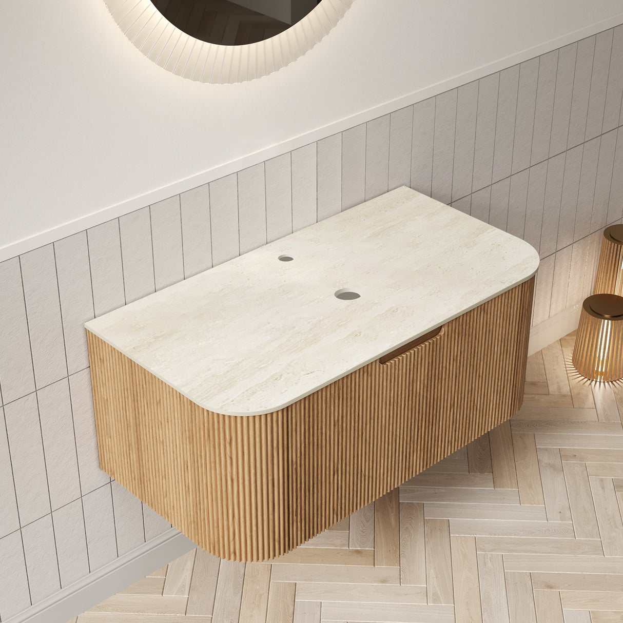 DINA 36" Wall Mounted Plywood Cabinet