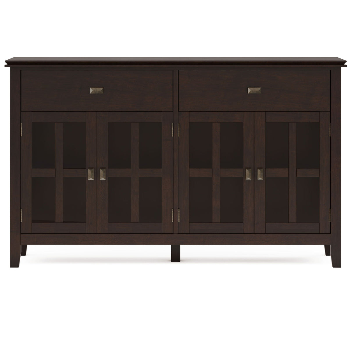 Artisan - Large 4 Door Sideboard Buffet - Dark Chestnut Brown