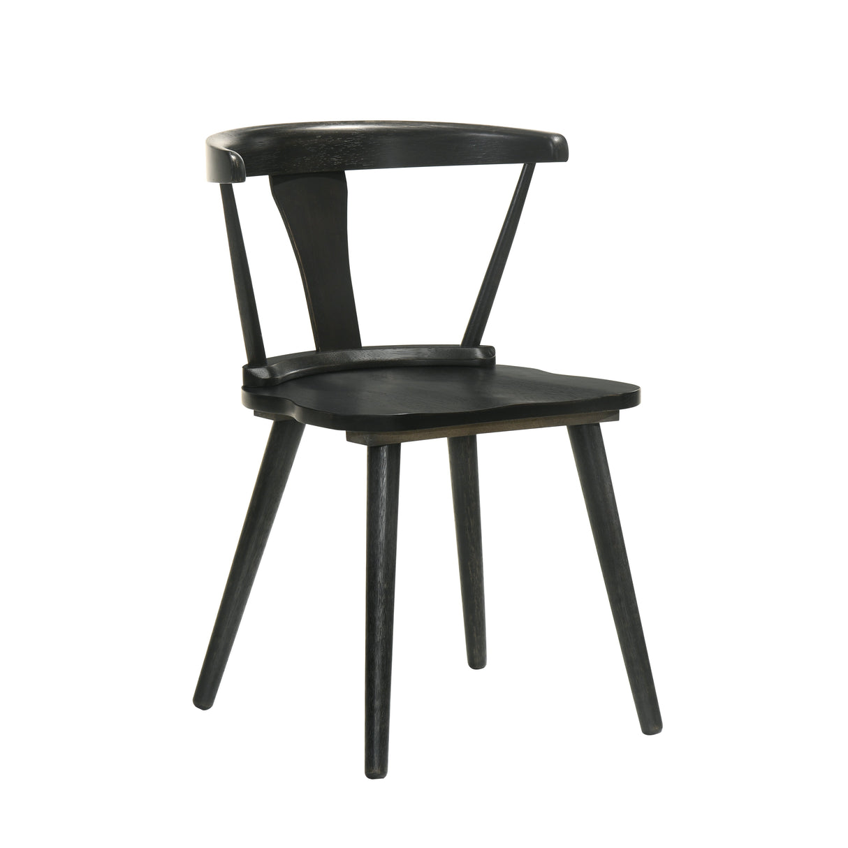 Modern Farmhouse Wood Dining Chairs, Set of 2