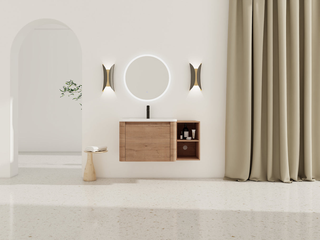 40'' Wall-Mounted Bathroom Vanity