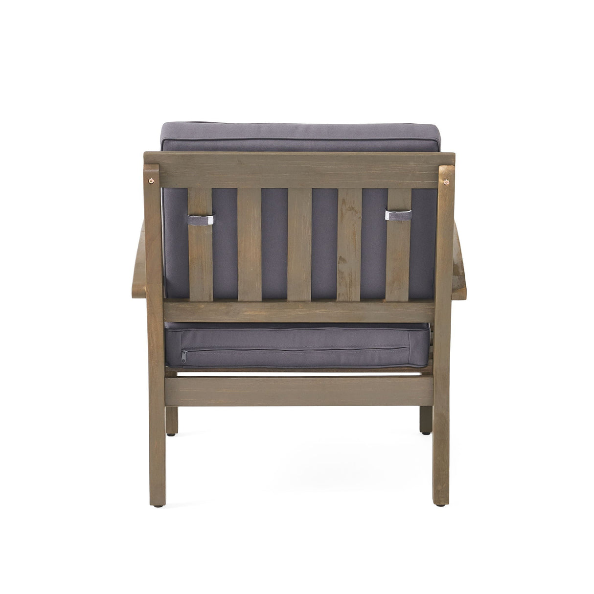 Peyton Club Chair Outdoor Seating Acacia Wood 32.25 X 28.00 X 31.25"