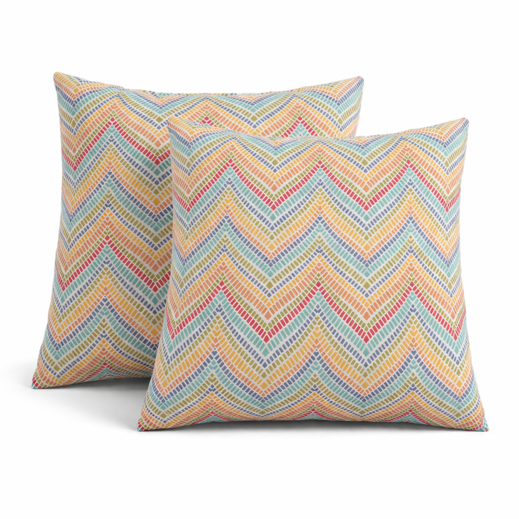 2 Pack Outdoor Throw Pillows, Waterproof & Fade-Resistant