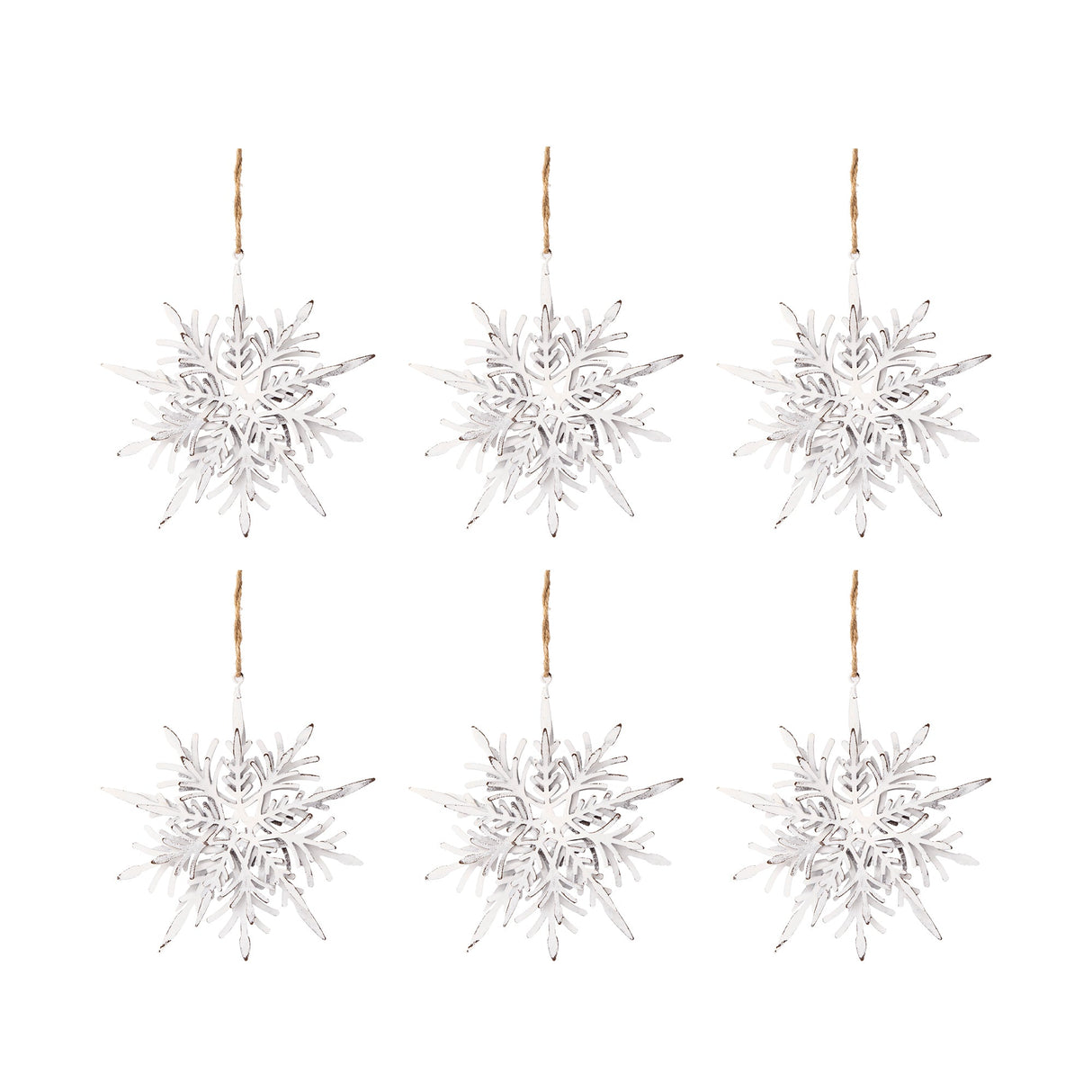 Iron Snowflake Hanger - Set of 6