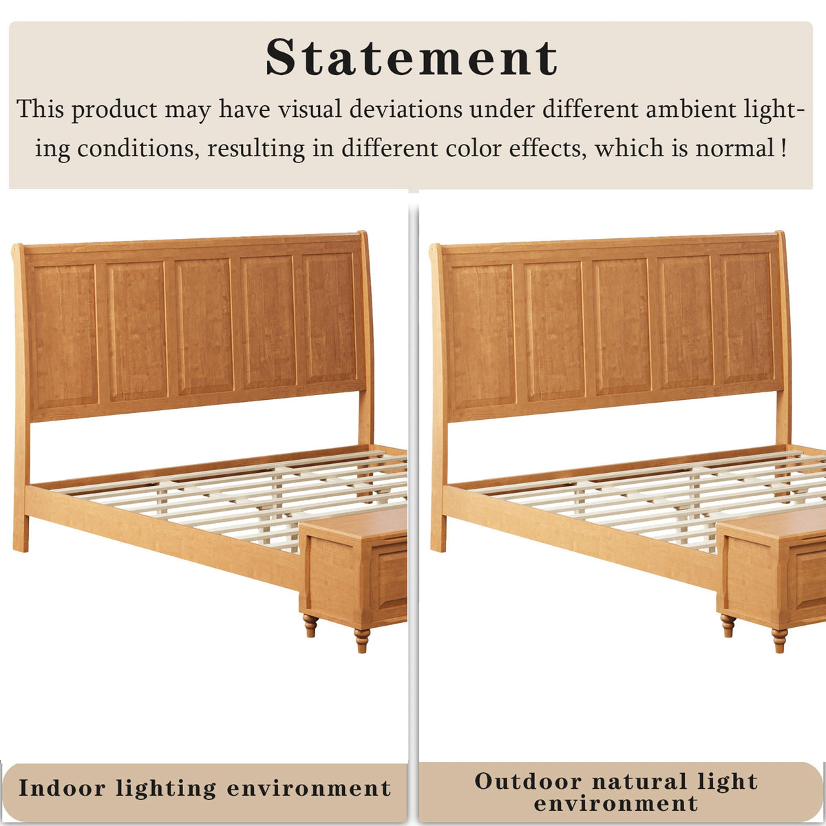 Sleigh Bed Frame With Tall Headboard And Storage Bench