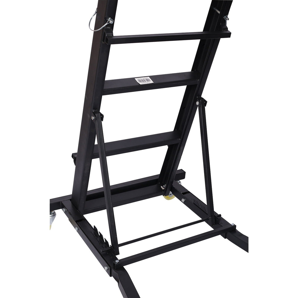 Heavy Duty Foldable Rolling Engine Top Creeper With Padded Deck And Locking Casters - Black