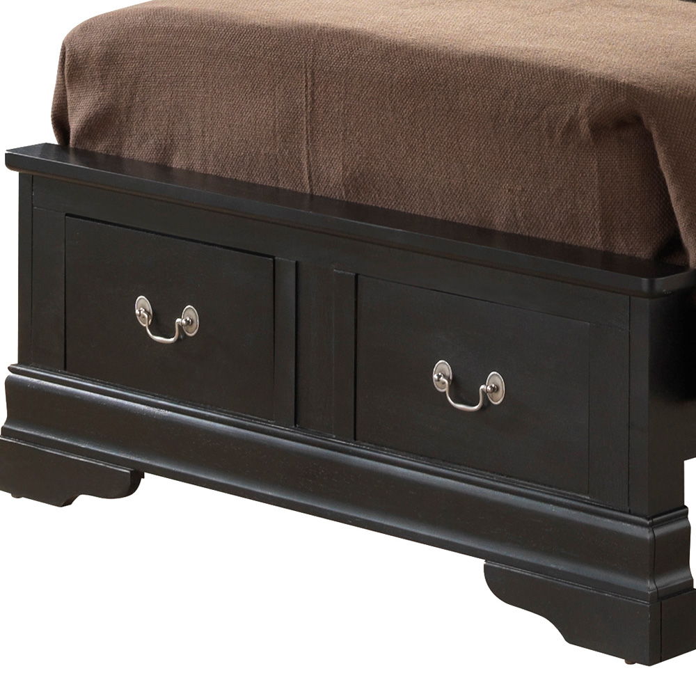 Upholstered Panel Sleigh Bed Design