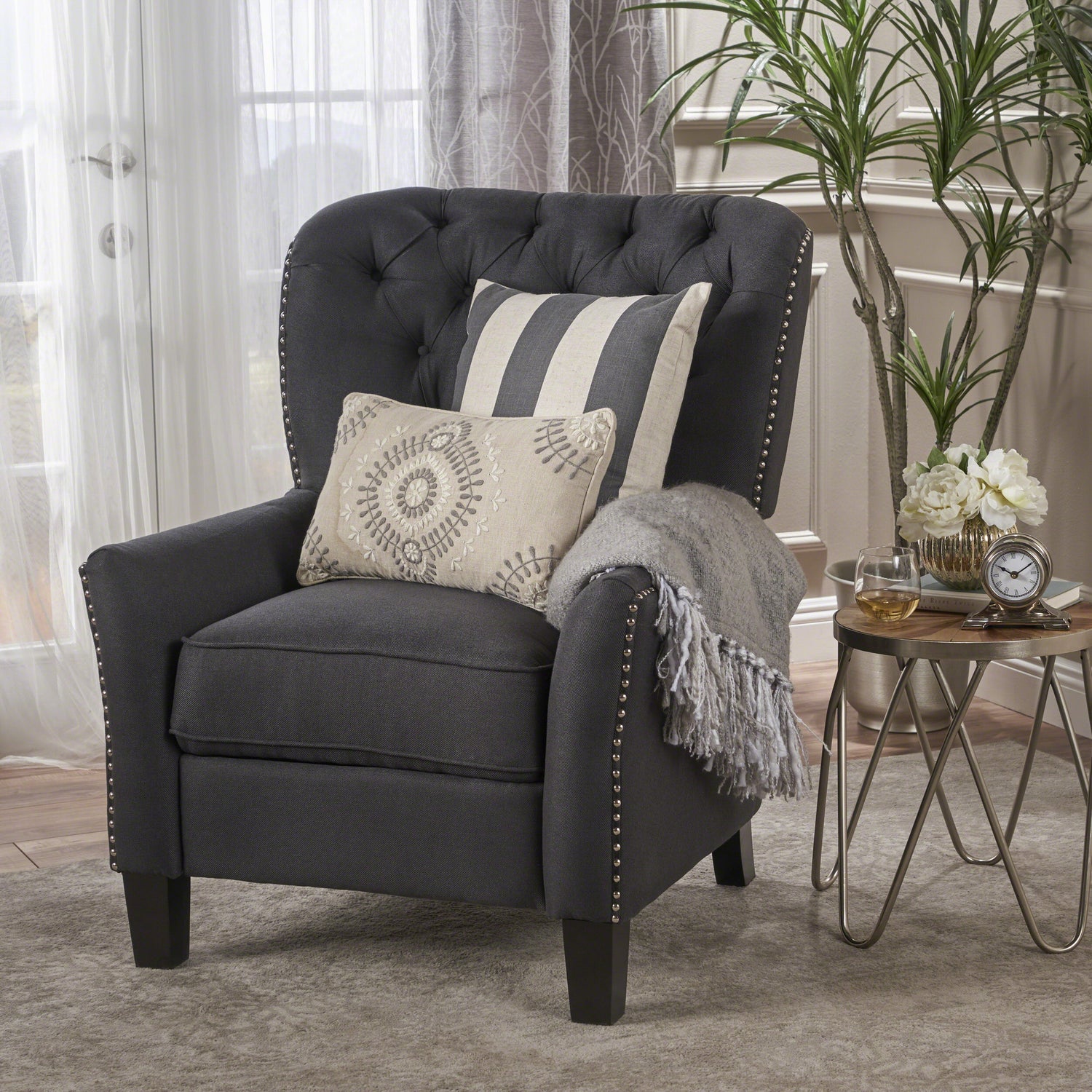 Modern-Dark-Grey-Fabric-Push-Back-Recliner-Recliners