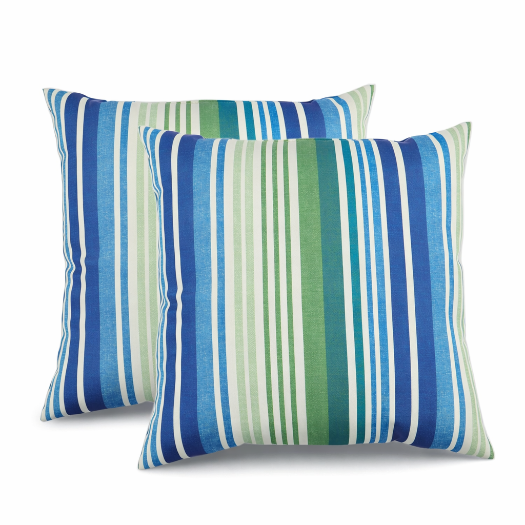 2 Pack Outdoor Throw Pillows, Waterproof & Fade-Resistant