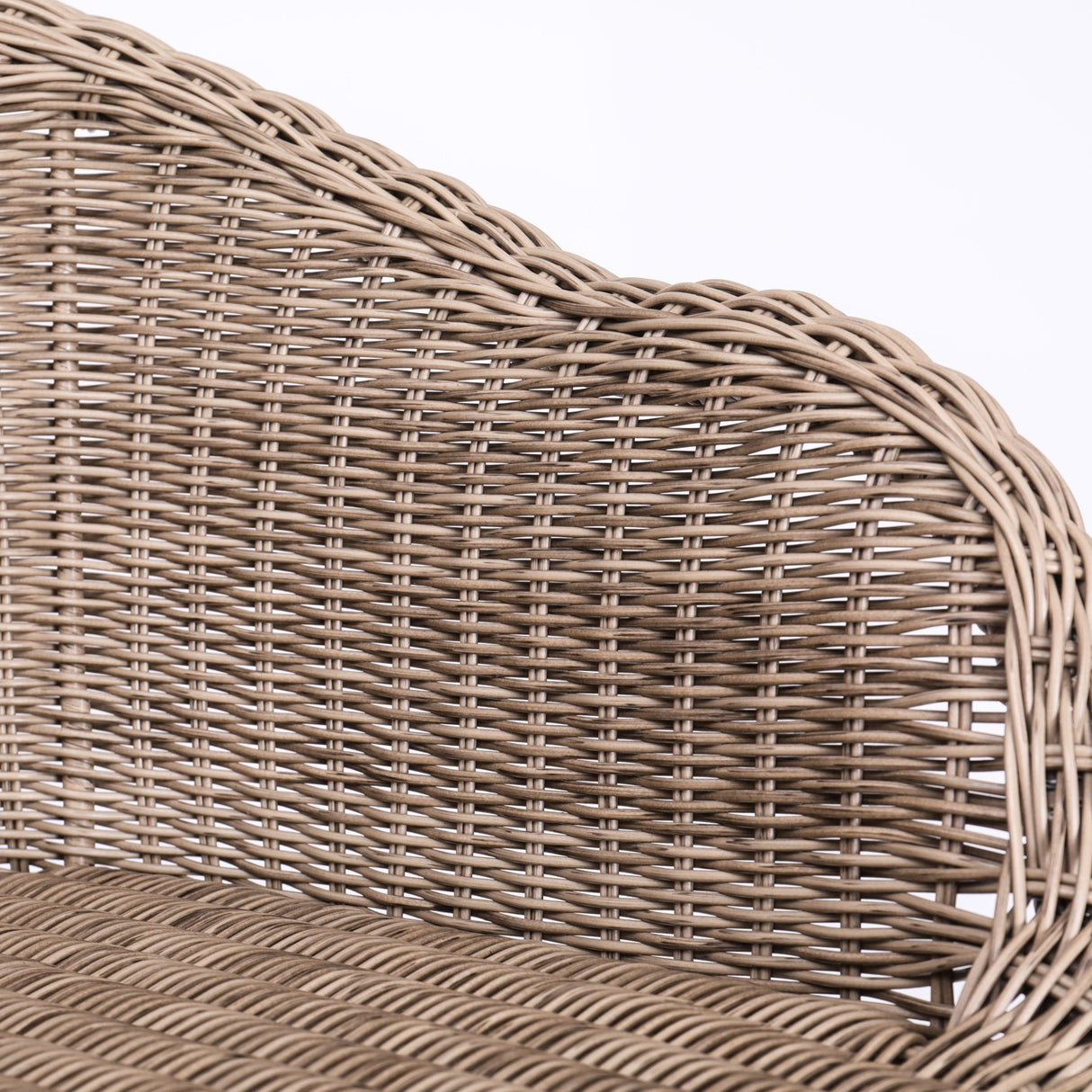 Ladd Outdoor Metal Wicker Barstool Light Brown Faux Wicker Set of 2