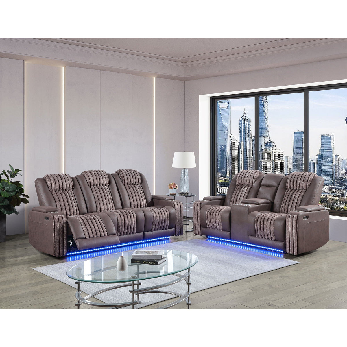Duran - Power Reclining Sofa With Power Headrest