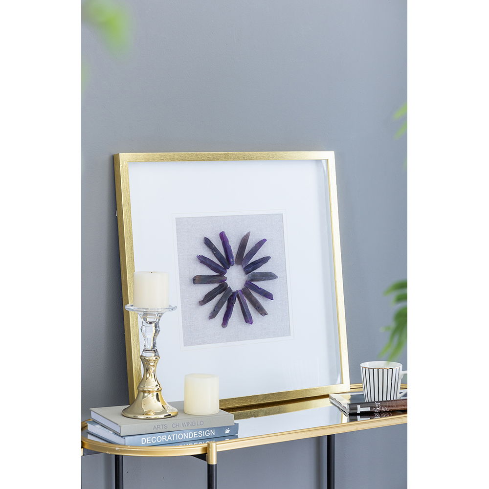 Grace Purple Agate Shadow Boxes Wall Art Set of 2 - Multicolor