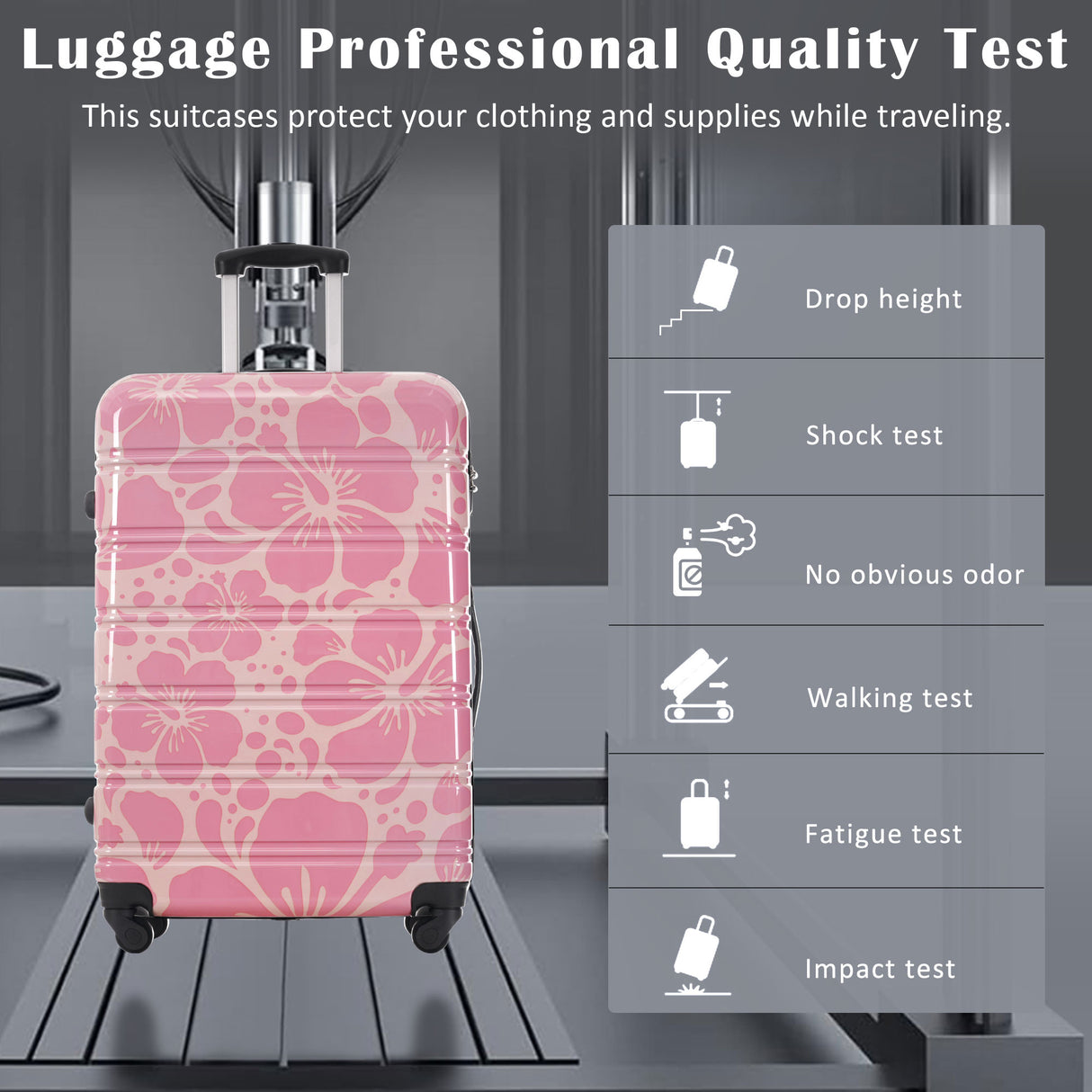 Hardshell Luggage Sets 3 Pcs Spinner Suitcase with TSA Lock