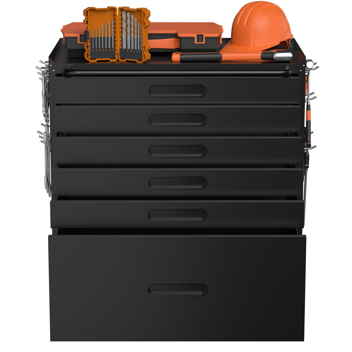 Rolling Tool Cabinet Heavy Duty Garage Storage With Lockable Doors