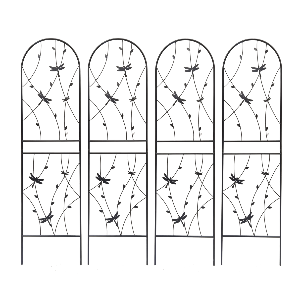 2 Pack Metal Garden Trellis 71" x 19.7" Rustproof Trellis for Climbing Plants