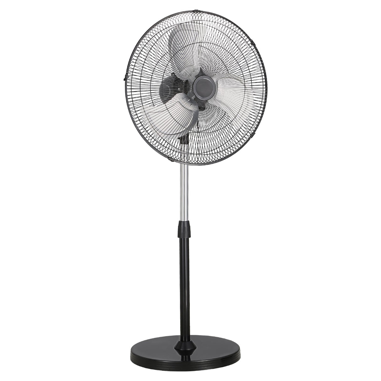 18" Industrial Pedestal Fan 3-Speed Oscillating Fan with Adjustable Height