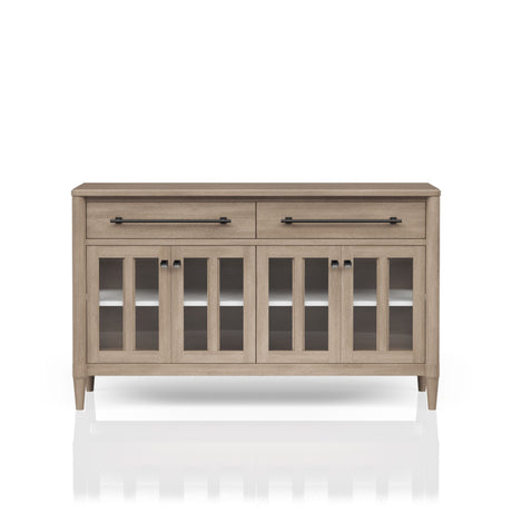 Buffet-with-Glass-Cabinet-Doors-Buffets-&-Sideboards