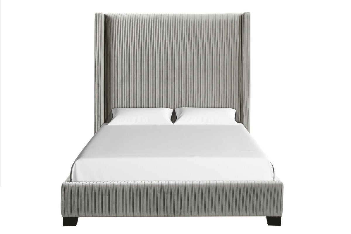 Upholstered Bed, Space-Saving Design