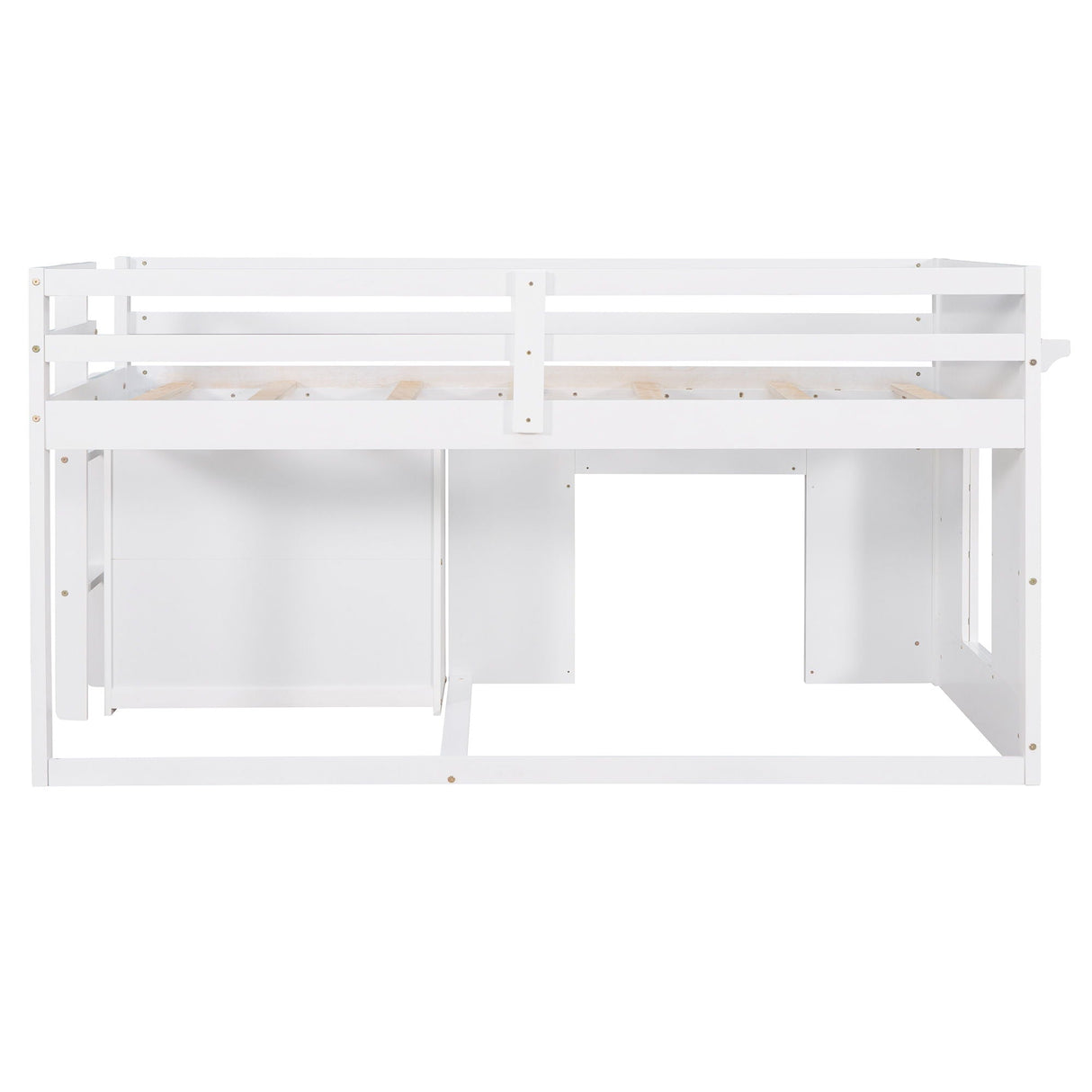 Loft Bed With Cabinet And Shelf