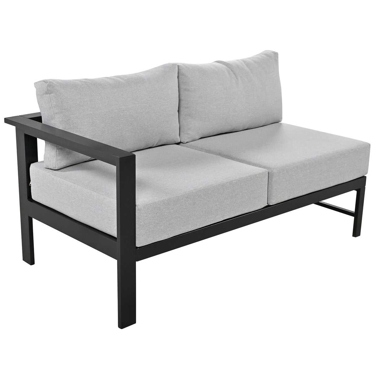 Modular U-Shaped Aluminum Outdoor Sofa Set