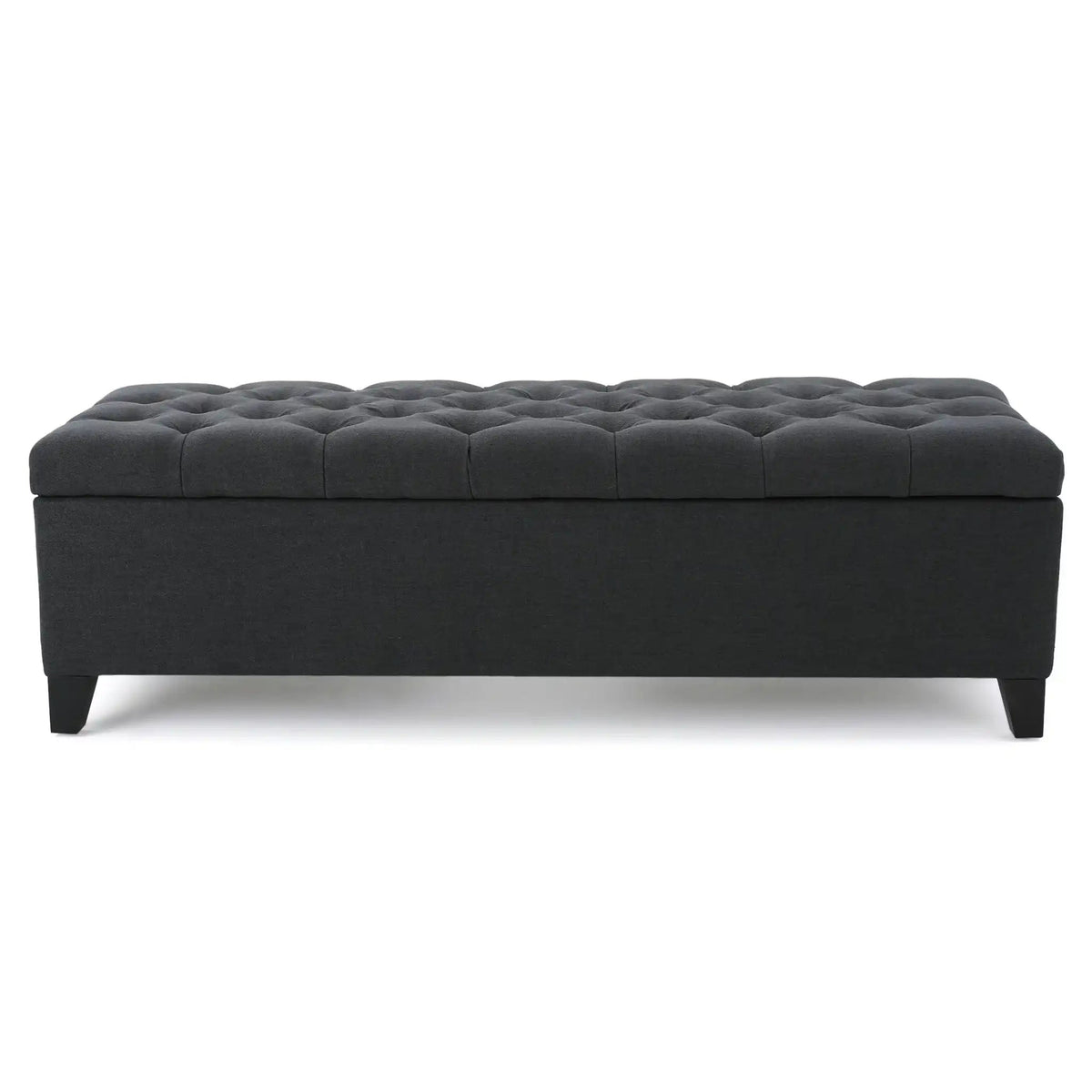 Glouster Contemporary Storage Ottoman With Button Tufted Design