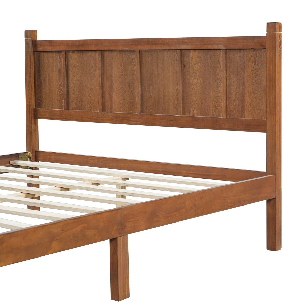 Queen Size Flat Panel Bed with Headboard & Footboard