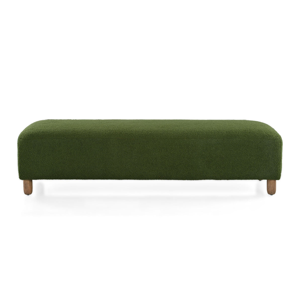 Contemporary Ottoman With Foam Cushion And Durable Upholstery