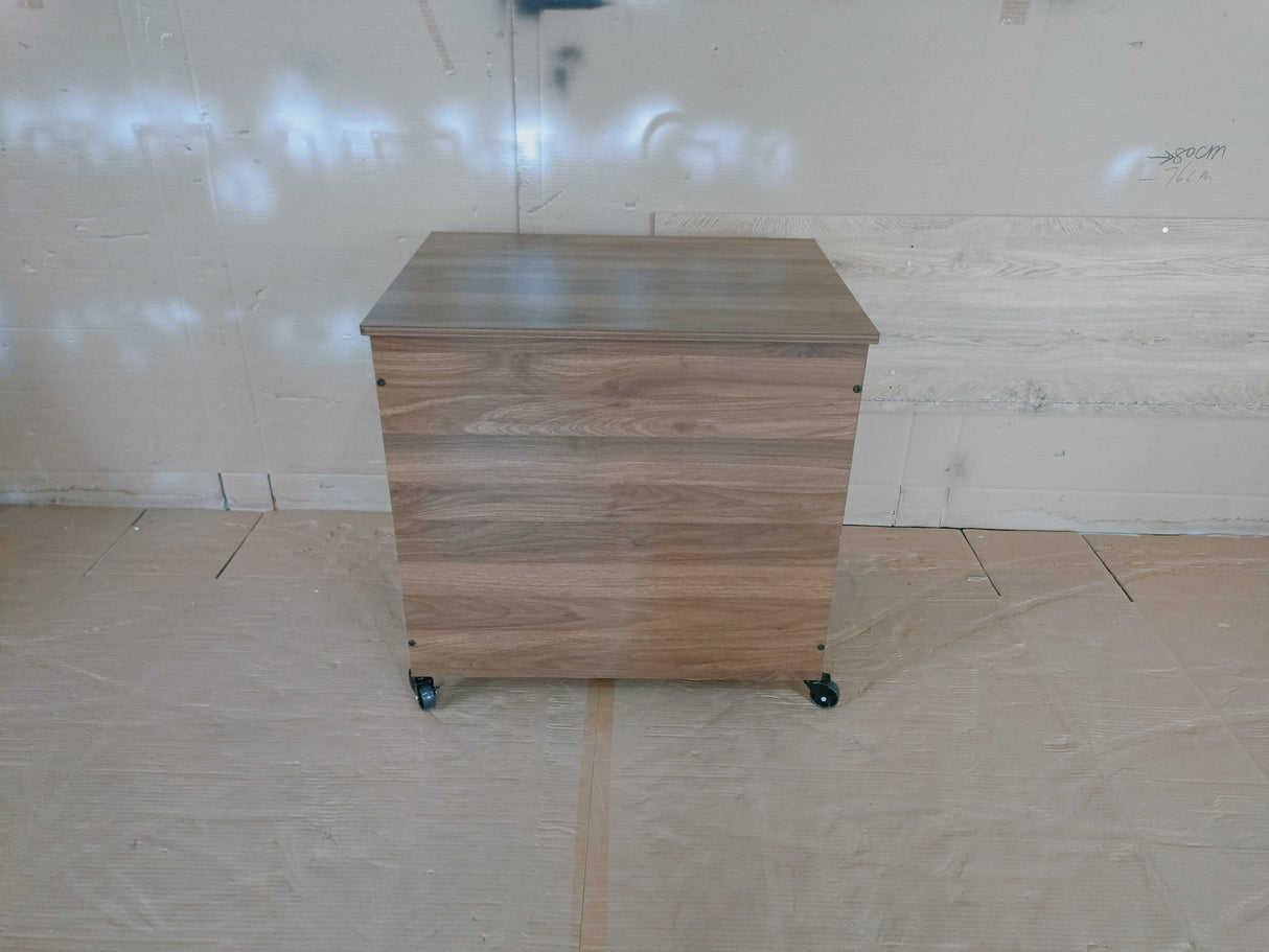27.2" Dog Crate Furniture with Wheels for Small Dogs