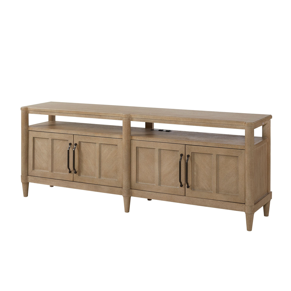 4-Door-Sideboard-with-Open-Storage-Buffets-&-Sideboards