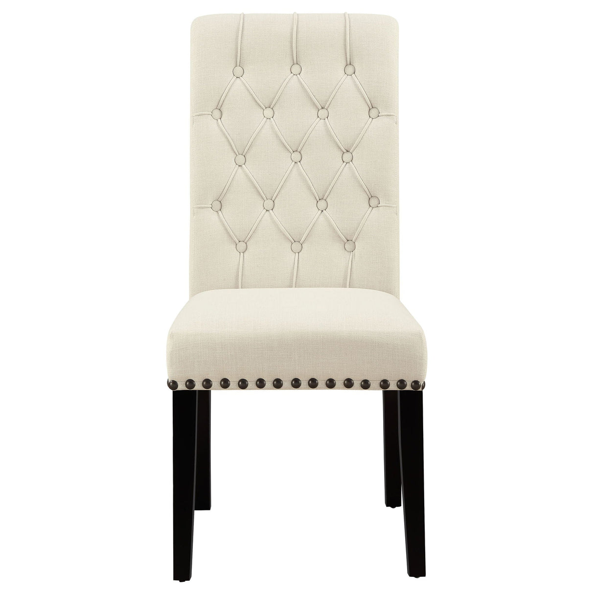 Button Tufted Side Chairs (Set of 2) - Beige