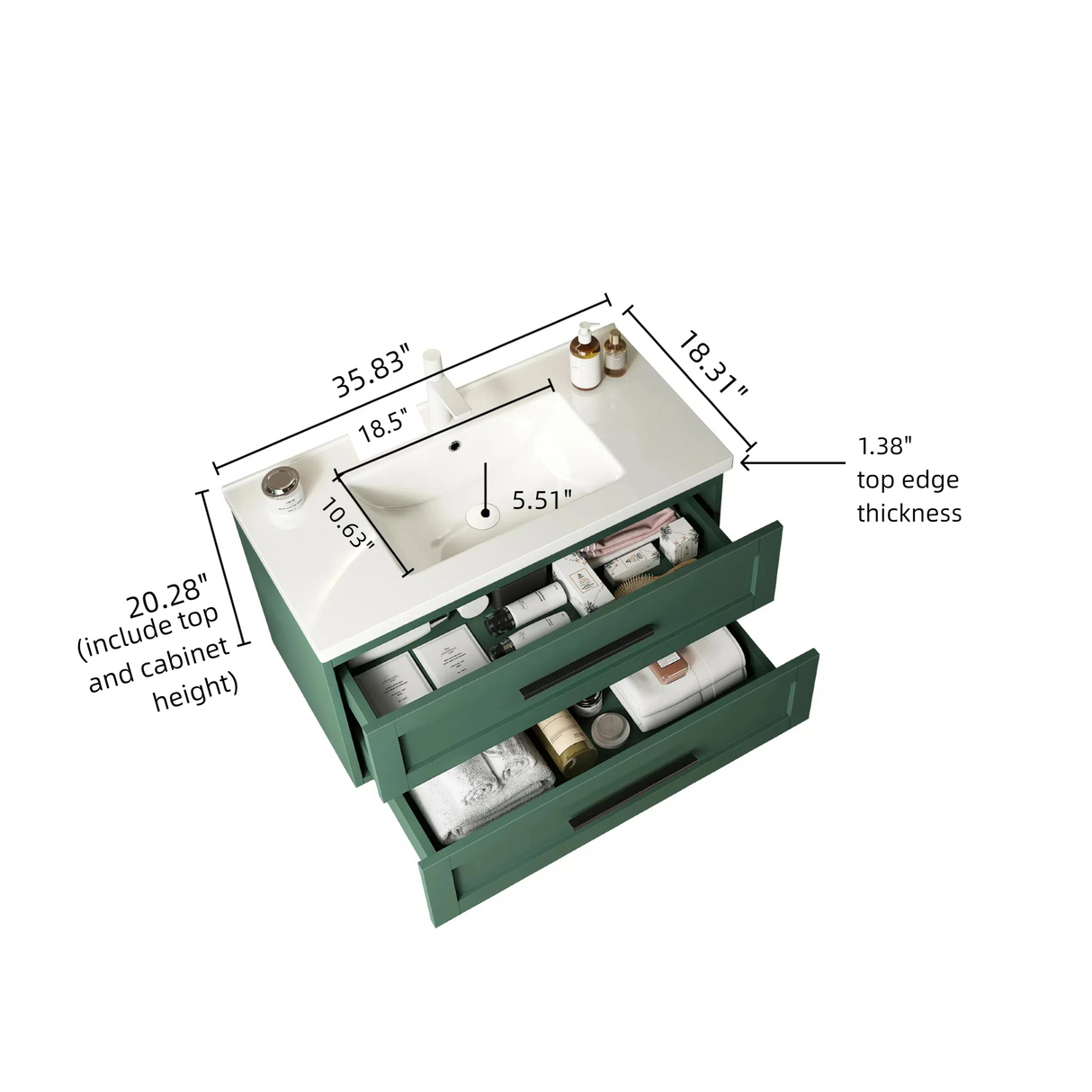 Jodi 36" Bathroom Vanity with Sink