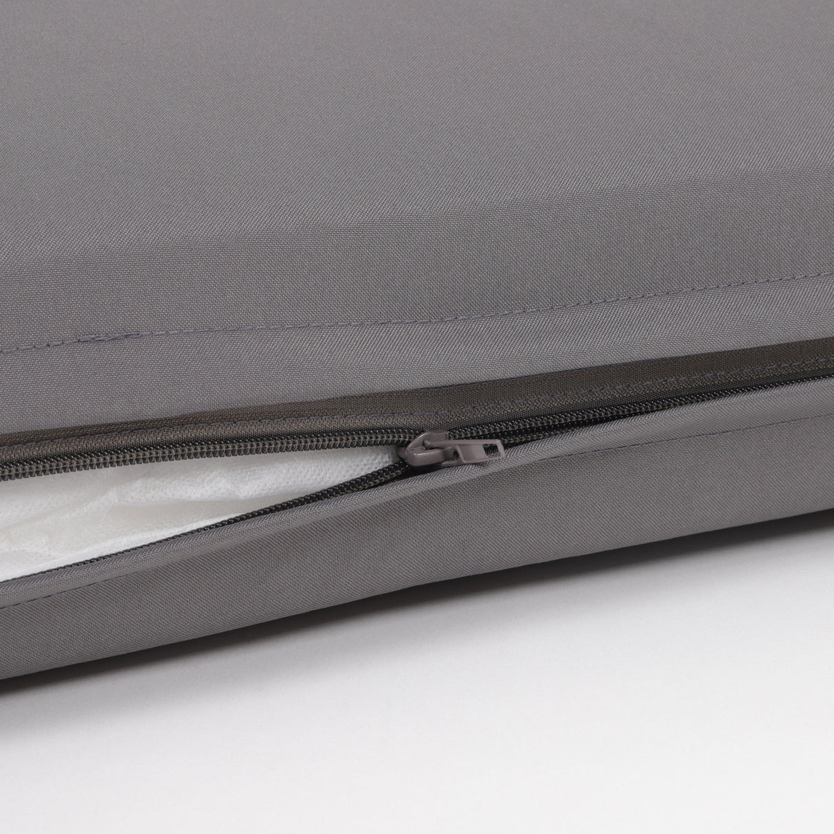 2-Piece Outdoor Chaise Lounge Cushion Set, Grey