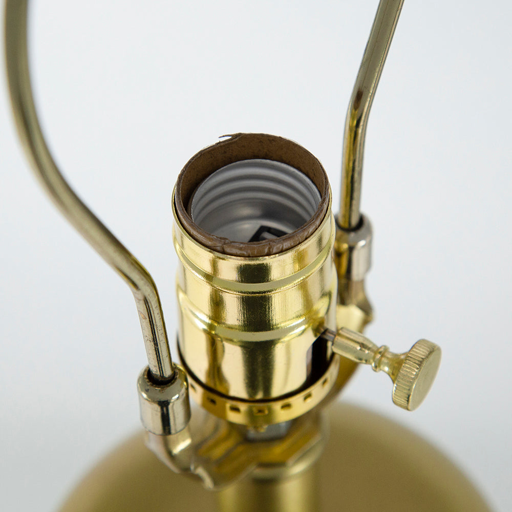 16x16x29.8 Gold and Black Table Lamp with Contemporary Disc Design