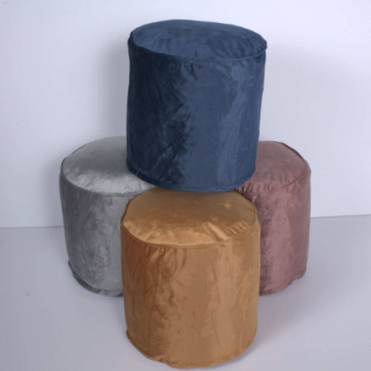 Shimon Cylinder Pouf Ottoman and Floor Cushion