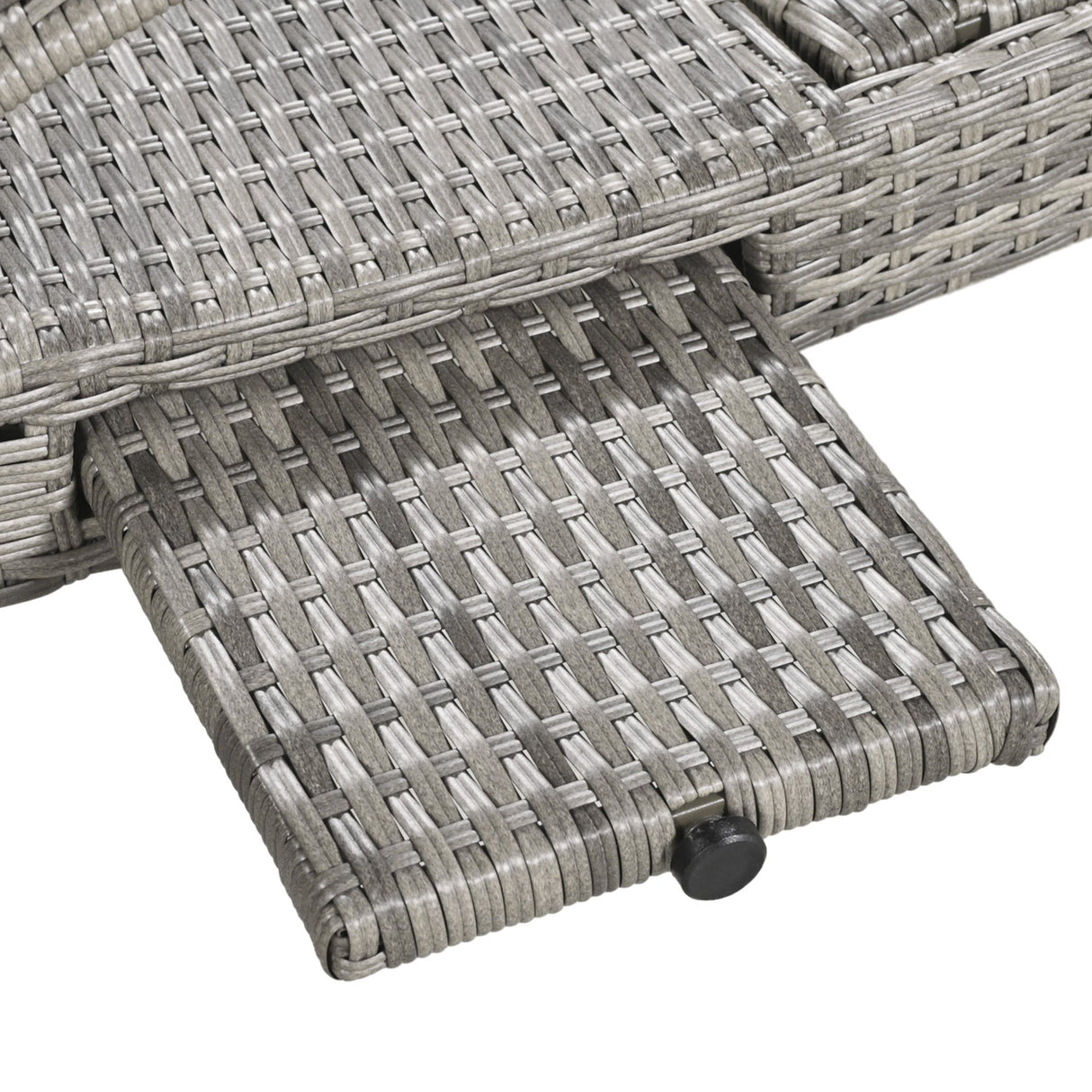 K&K 80'' Outdoor Wicker Chaise Lounge Chairs Set of 2
