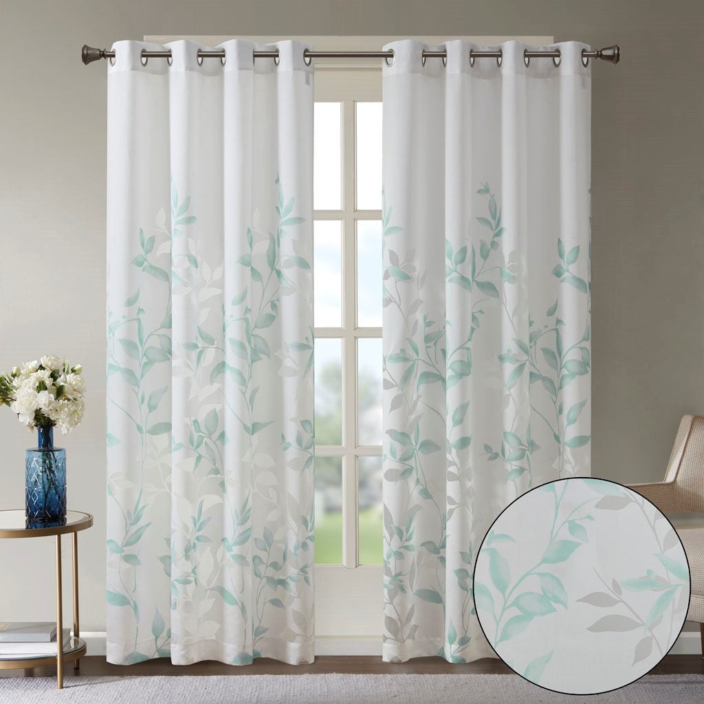Burnout Printed Curtain Panel(Only 1 Pc Panel)