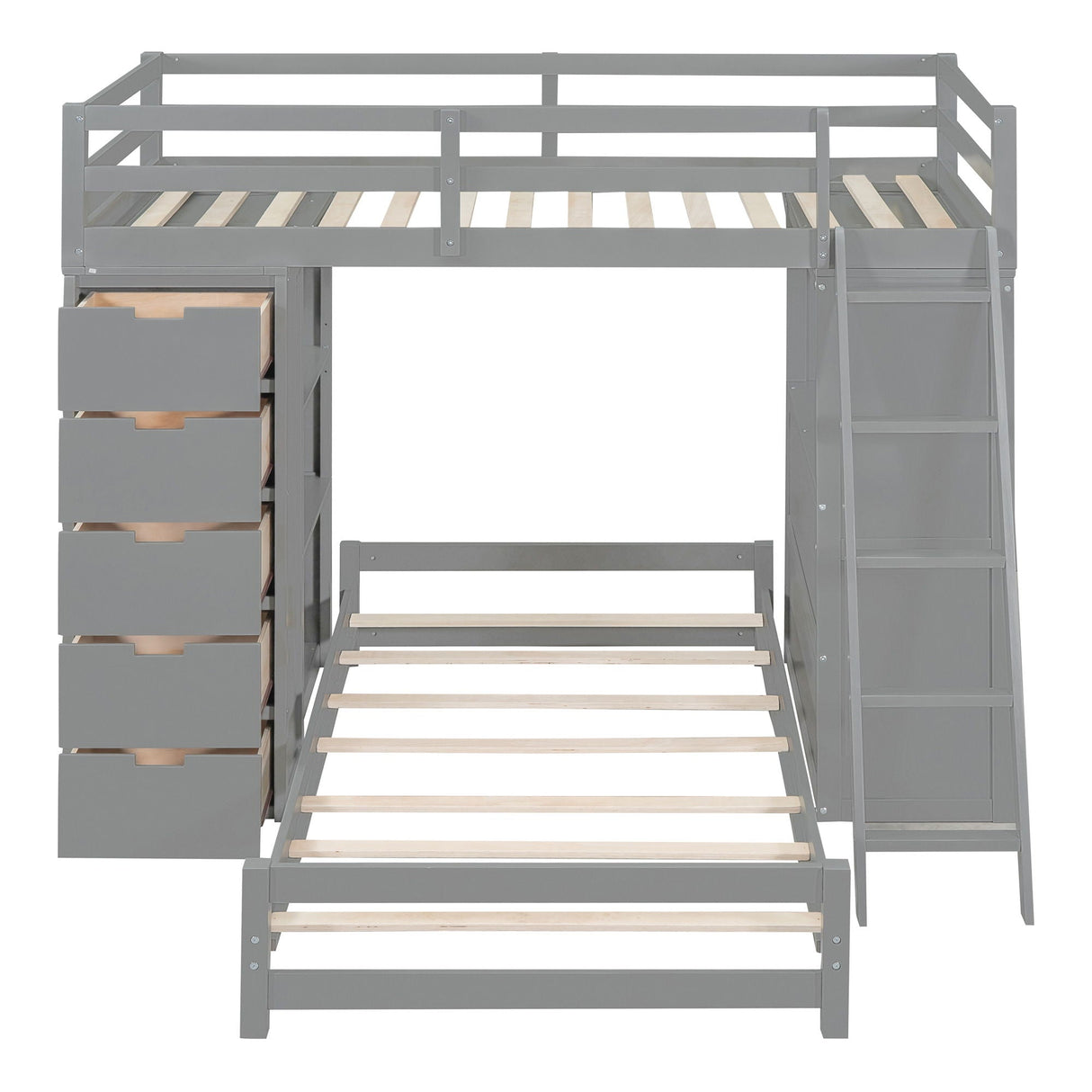 Bunk Bed With LED Light And USB Ports