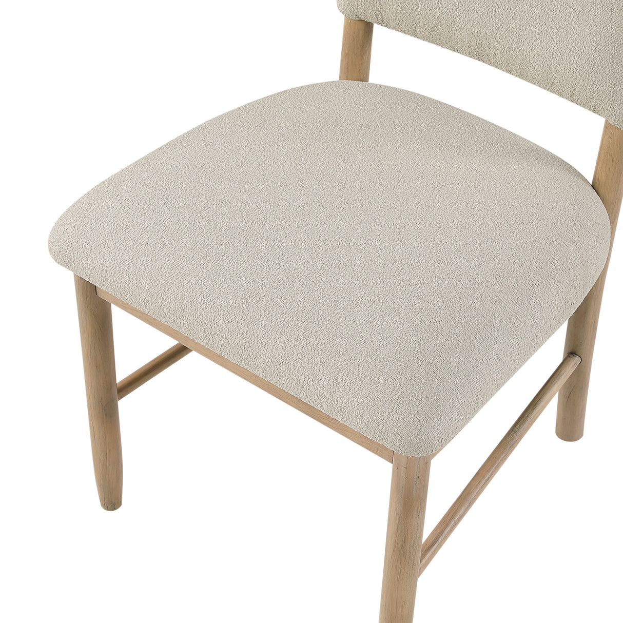 Natural Finish Dining Chairs, Set of 2