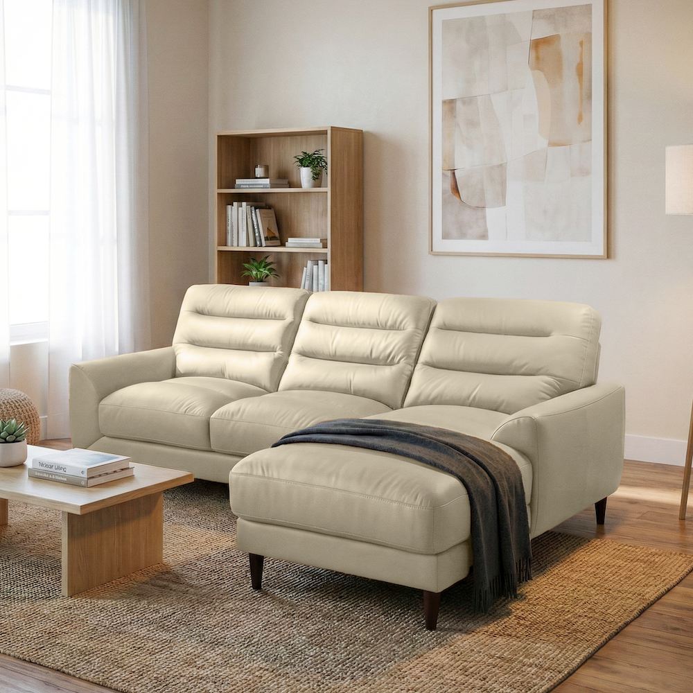 Clarion Genuine Leather Sectional