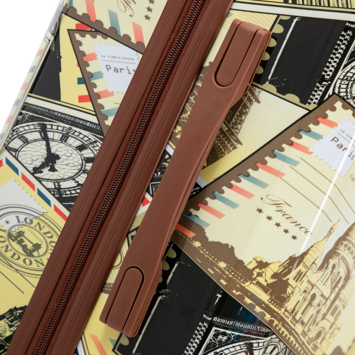 3-Piece PC Spinner Wheel Luggage Set with Printed Pattern