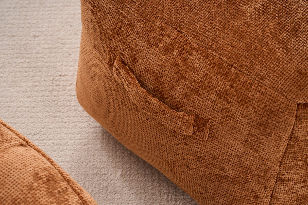Foam Bean Bag Chairs for Adults and Teens with Ultra Soft Chenille Cover
