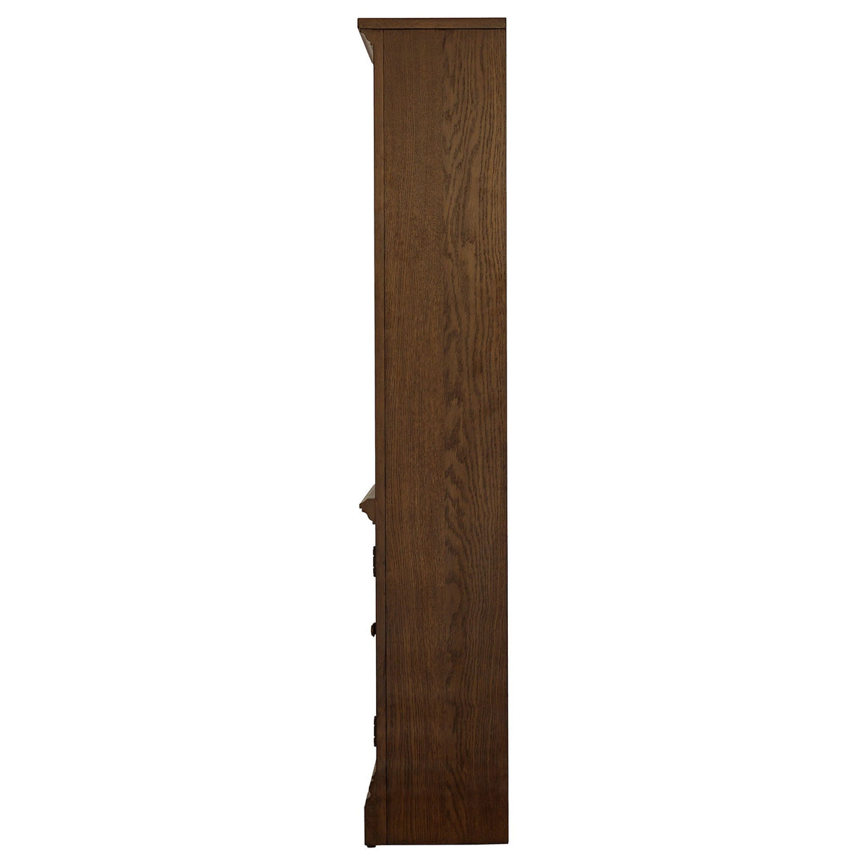 Stigham - Bookcase With 2 Door Cabinet, Adjustable Shelves, Cable Management - Oak