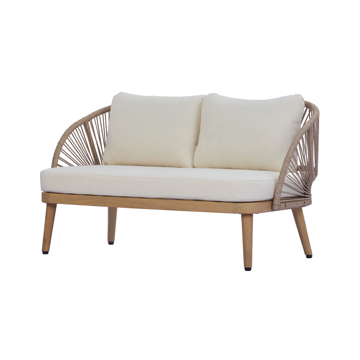 4-Piece Acacia Wood Patio Seating Set