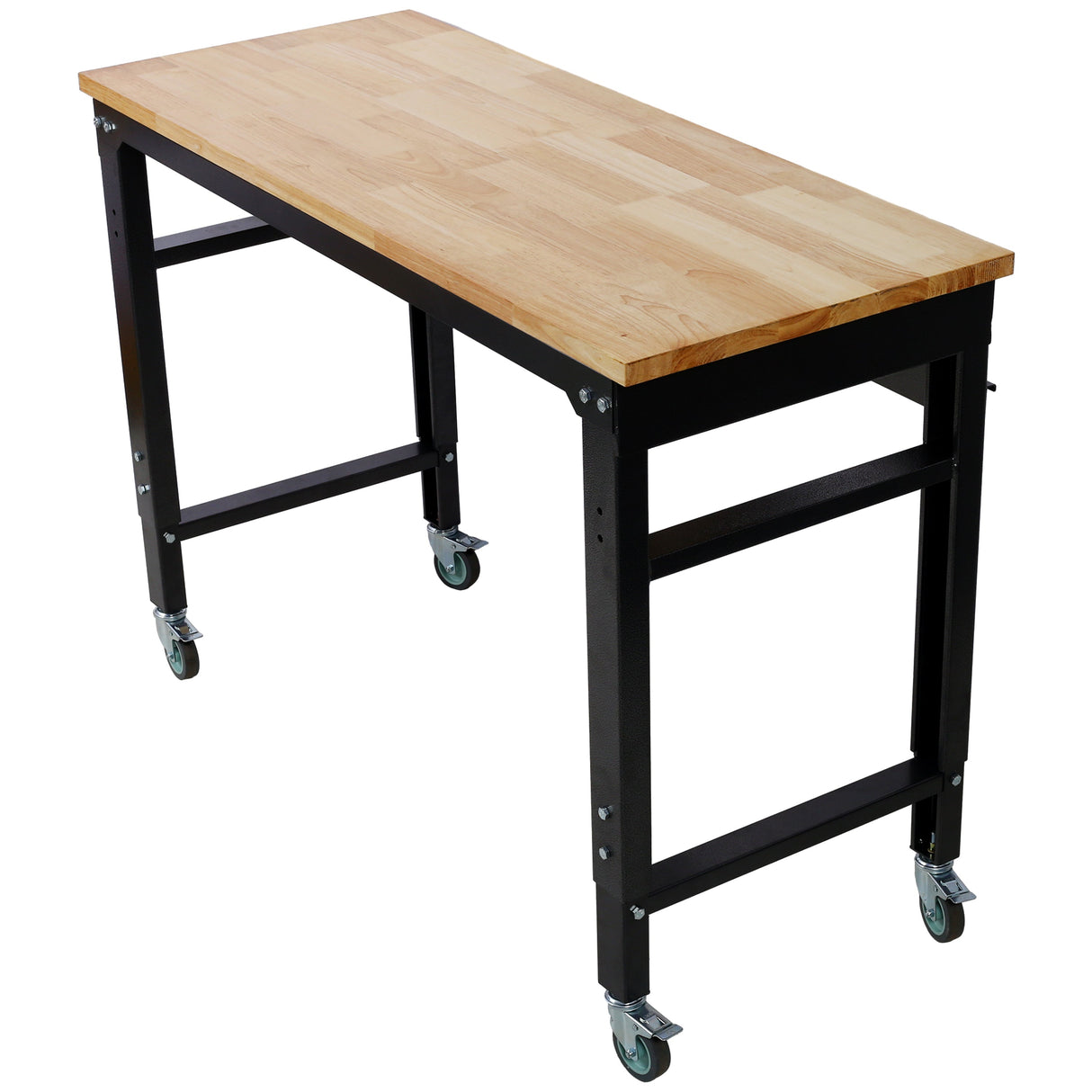 48" Wide Rolling Workbench - Adjustable Height for Workshop