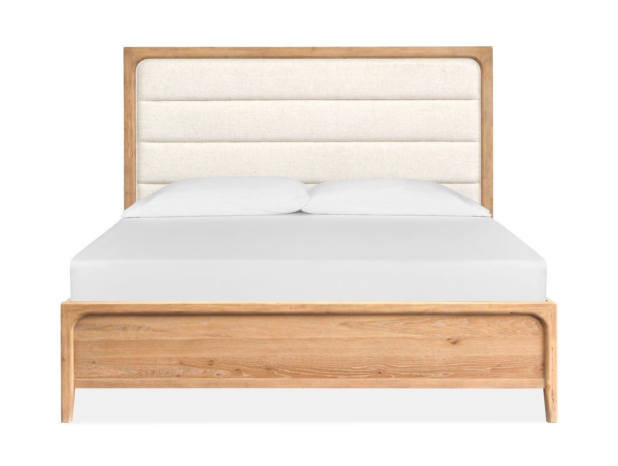 Somerset - Complete Panel Bed With Upholstered Headboard