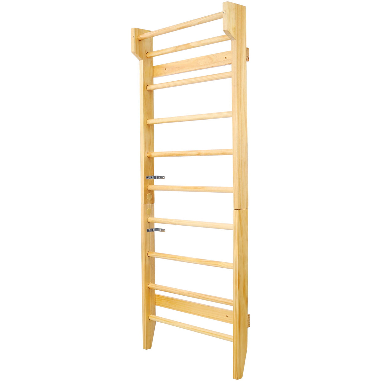 Gymnastics Stall Bar Multi Use Swedish Ladder For Home Gym And Physical Therapy - Natural